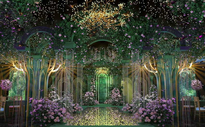 嘉定奇妙森林婚礼堂效果展示